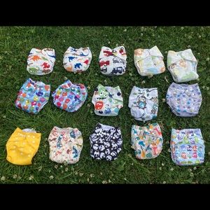 Lot of 15 Alvababy Cloth Diapers